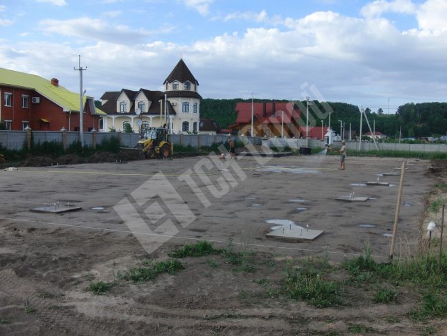 Третий слой песчаного основания. Компания «ТСН-Строй»
