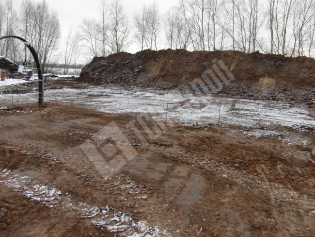 Разметка под буронабивные сваи. Компания «ТСН-Строй»