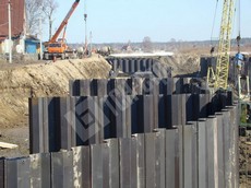 Подпорные стены из шпунтов Ларсена